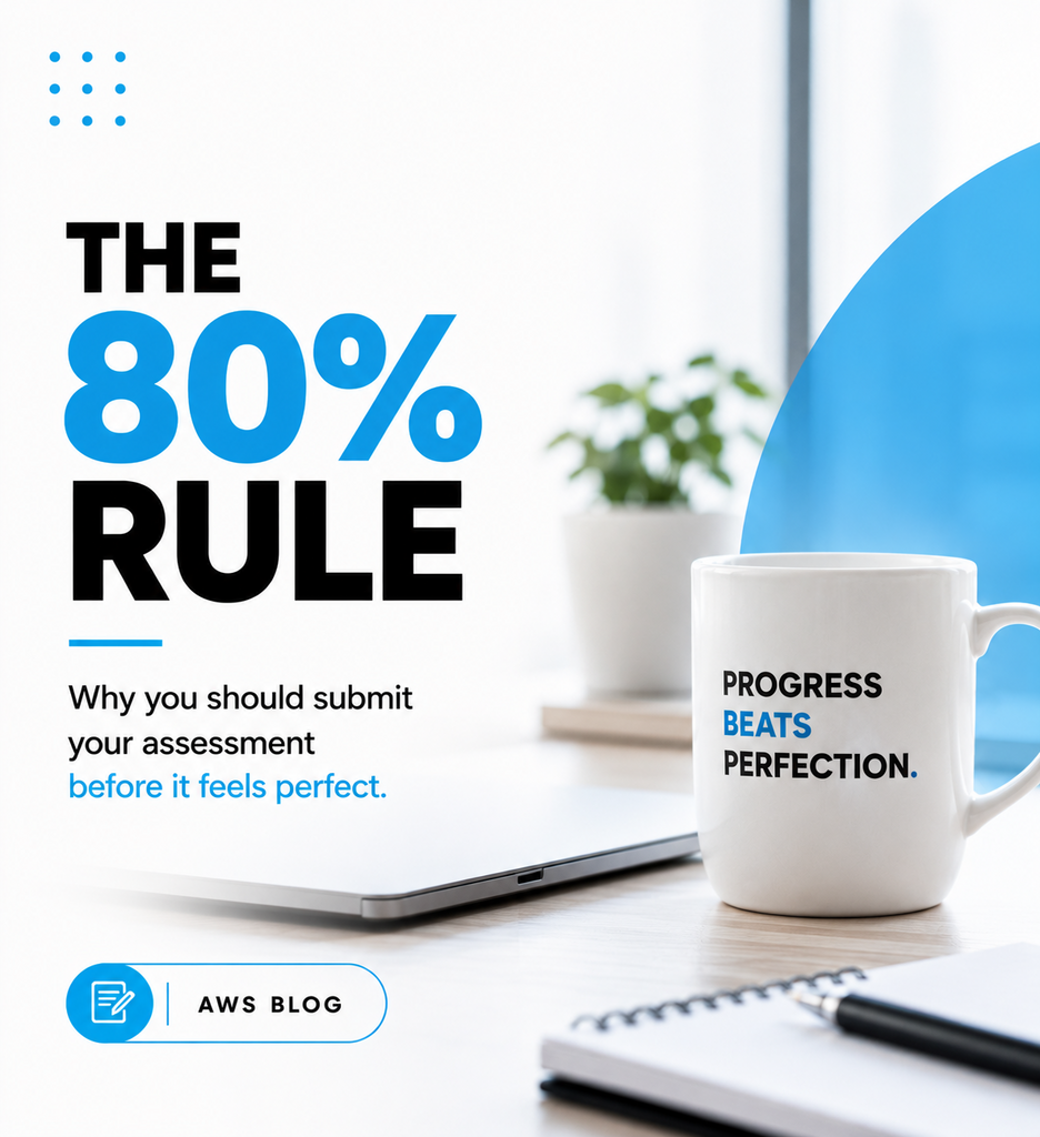 The 80% Rule: Why You Should Submit Your Assessment Before It Feels Perfect